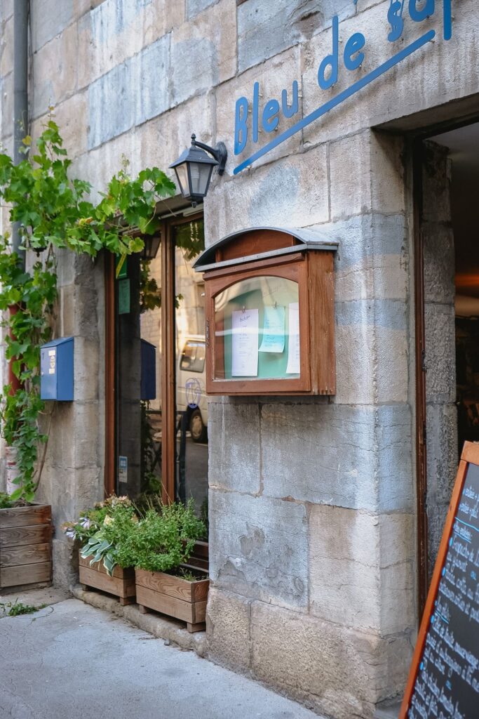 Devanture Bleu de Sapin à Besançon