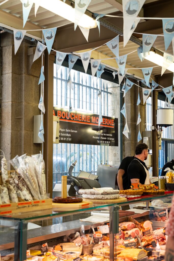 L'étal de La Boucherie Moderne à Saint-Malo