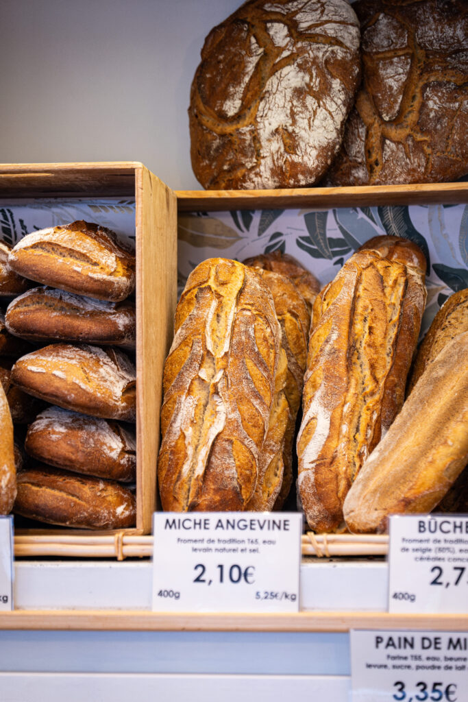 Un sélection de pains de la Boulangerie Delaunay à Angers