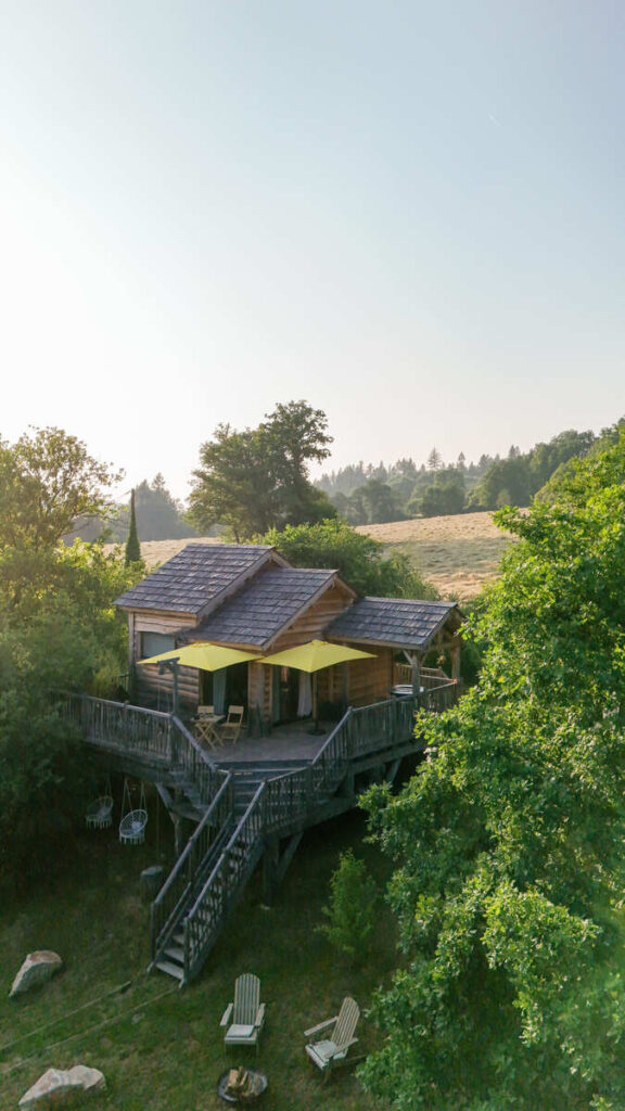 la cabane perchée PureS'capade à 20 minutes de Limoges