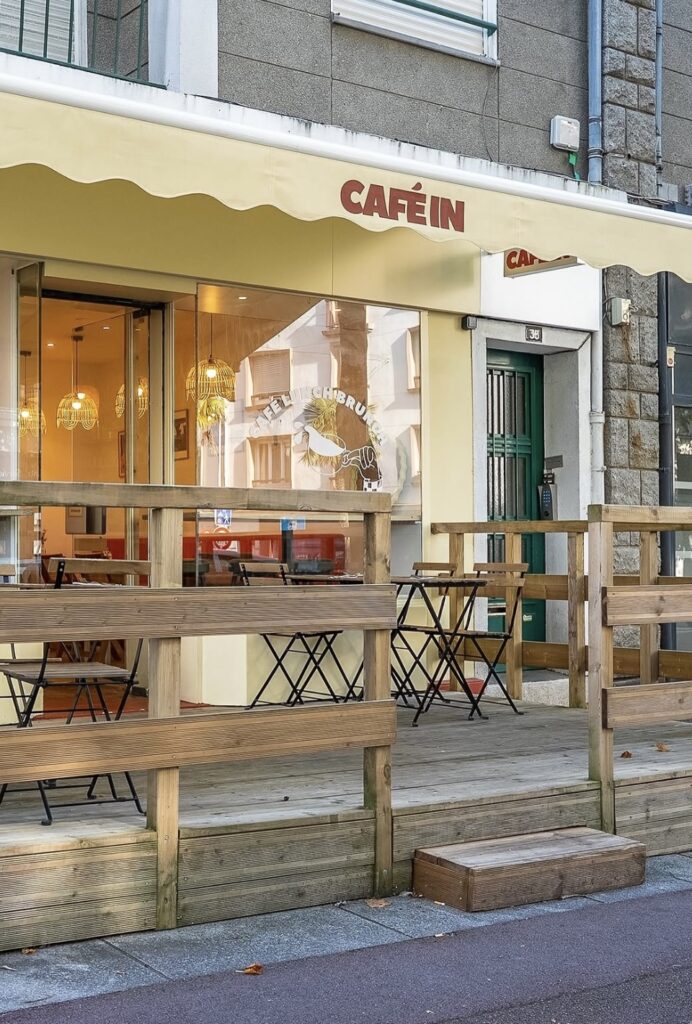 devanture du coffee shop café in à lorient