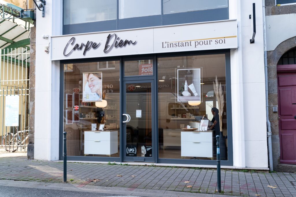 La devanture de l'institut Carpe Diem, à Saint-Malo