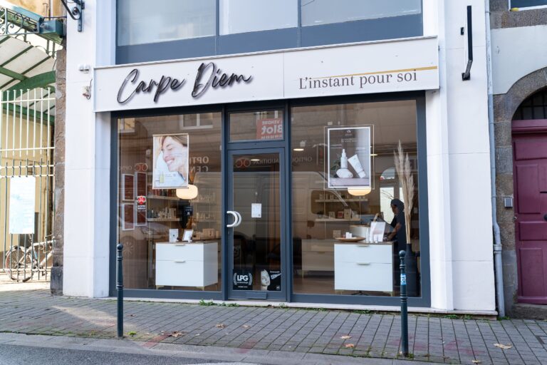 La devanture de l'institut Carpe Diem, à Saint-Malo