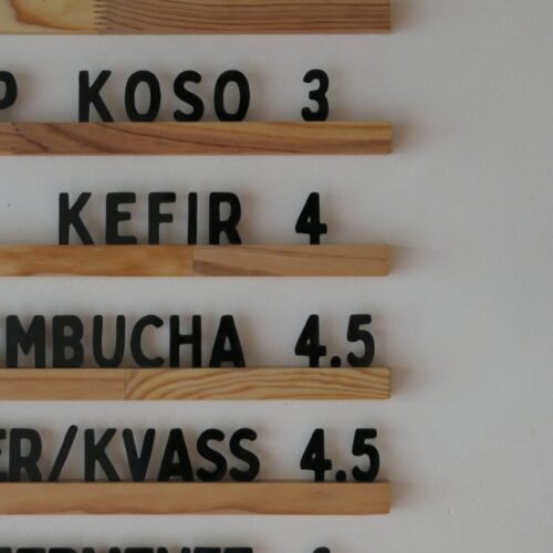 carte des boissons au restaurant et café Fermento à Arcachon.