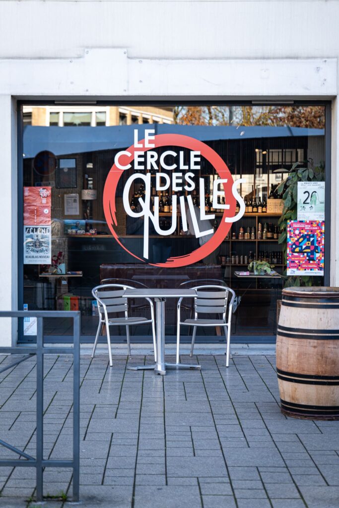 La devanture du Cercle des Quilles à Angers