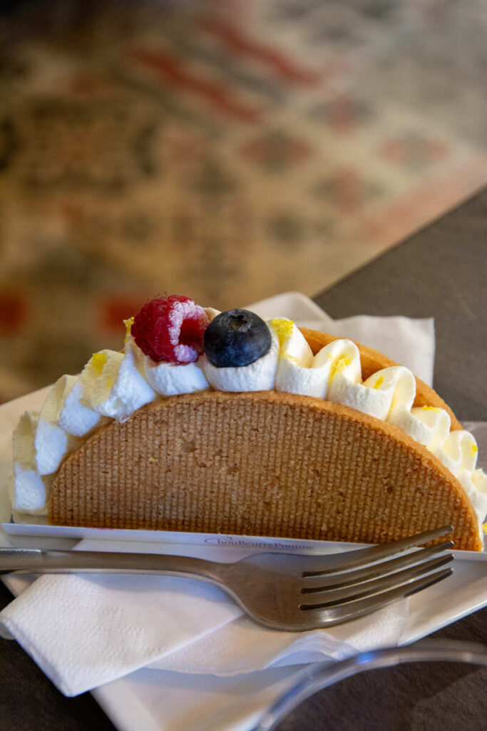 La revisite du cheescake de la pâtisserie Choubeurrepommes à Eymoutiers