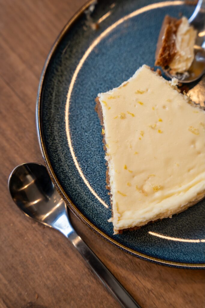 Un cheese cake préparé Chez Marie à Pleudihen-sur-Rance
