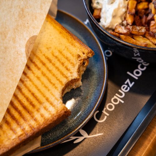 Un croque préparé Chez Marie, à Pleudihen-sur-Rance