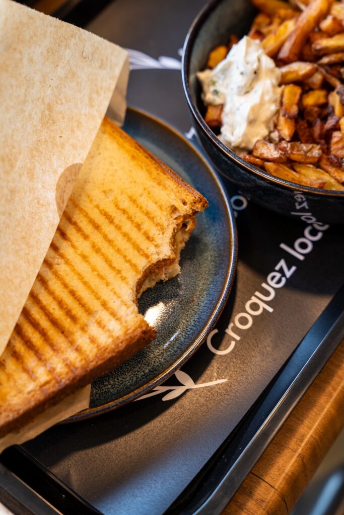 Un croque préparé Chez Marie, à Pleudihen-sur-Rance