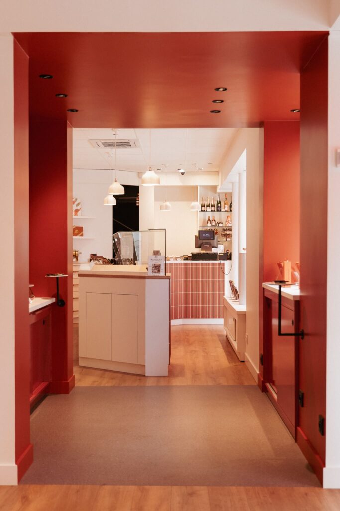 L'intérieur de Benoit Chocolats à Angers