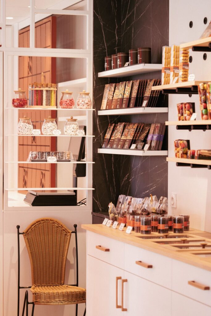 L'intérieur de Benoit Chocolats à Angers