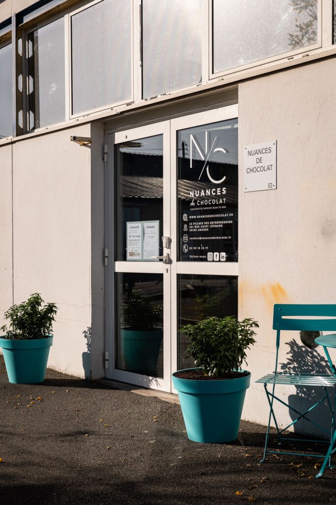 La devanture de Nuances de Chocolat à Angers