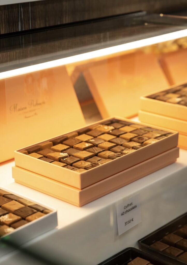 Ballotin de chocolat de chez Maison Rebours à Beaussais-sur-mer