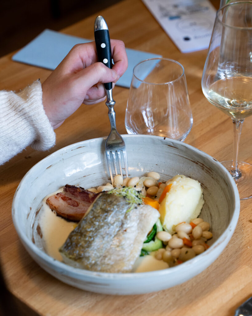 Le plat du restaurant De Porc en Port à Locquénolé