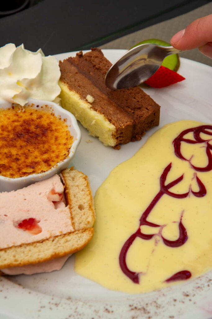 Le dessert signature du Moulin de Chevillou, restaurant à quinze minutes de Limoges