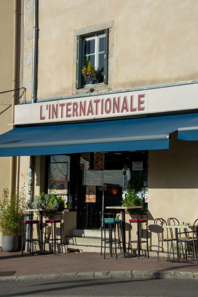 La devanture du restaurant L'Internationale à Limoges