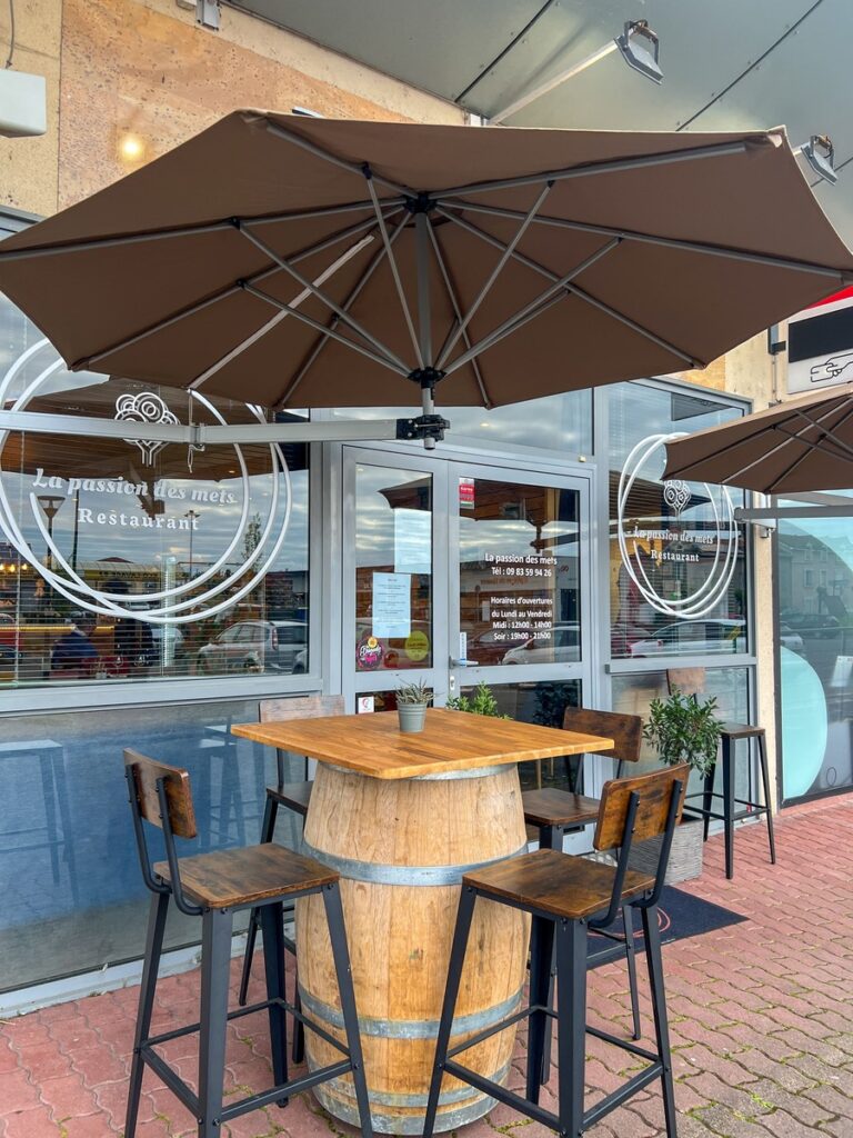 devanture du restaurant la passion des mets à Panazol