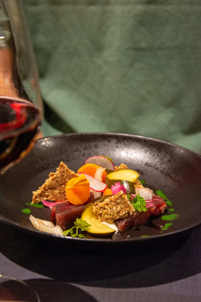 Un plat à la carte du soir du restaurant La Place à Limoges