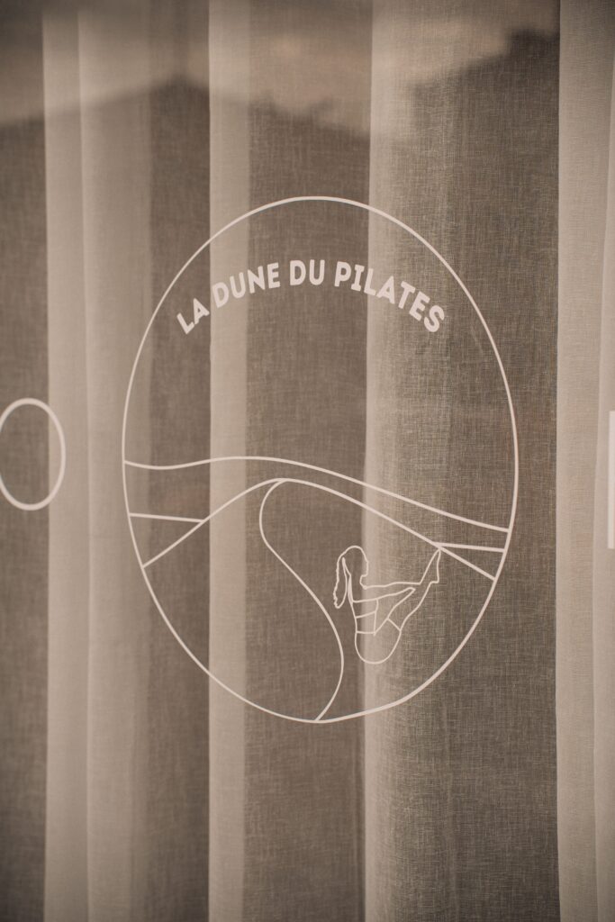 Devanture du studio de pilates La Dune du Pilates, à La Teste-de-Buch.