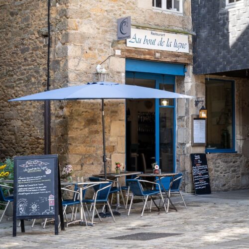 Façade du restaurant Au Bout de la Ligne à Dinan