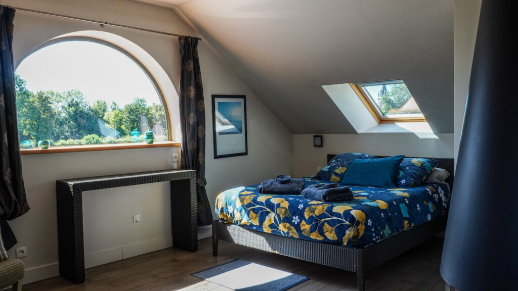 La chambre de la Ferme de L'oudon à Saint-Pierre en Auge