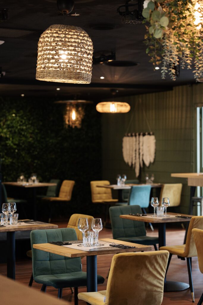 La salle de réception du restaurant FL à Avignon