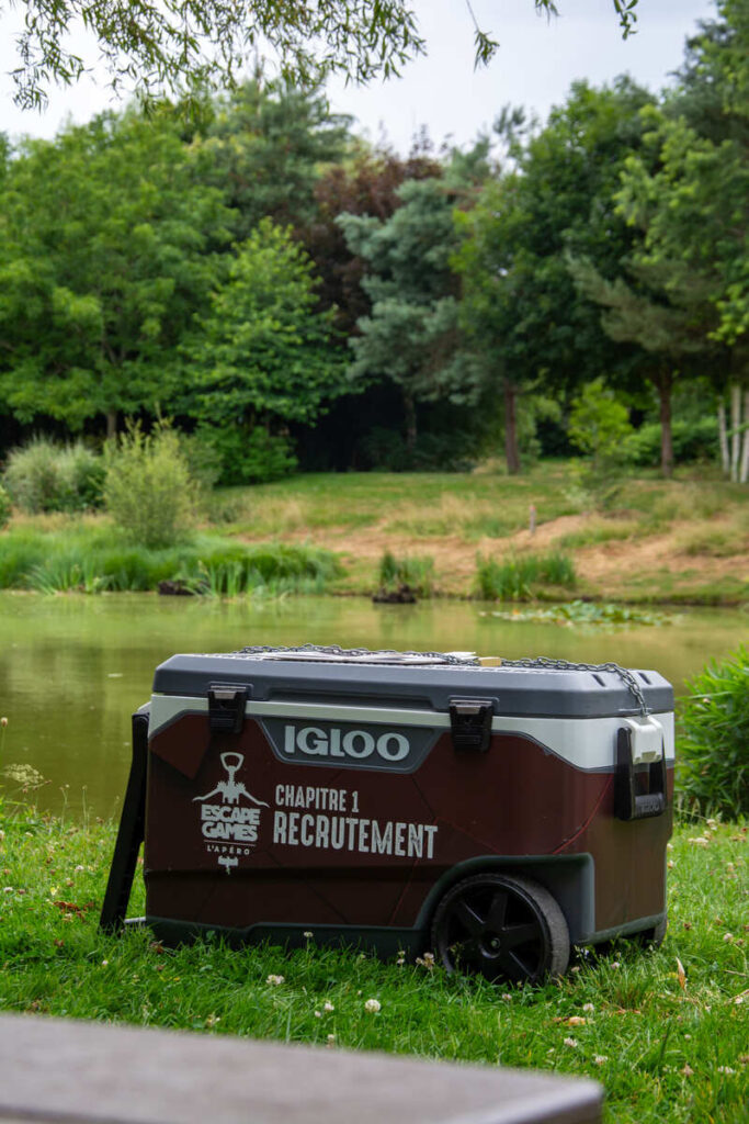 La mythique glacière dans le jeu Escape Games L'Apéro Limoges