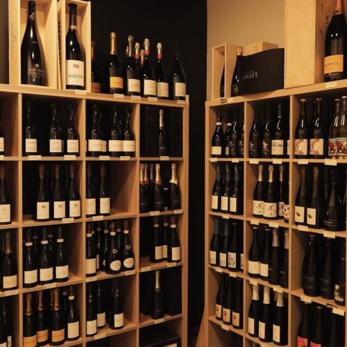 etalage de la cave grains de folie à quimper