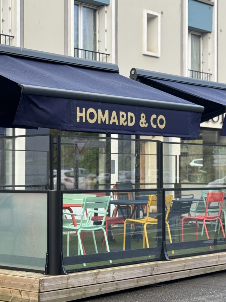 La devanture au restaurant Homard & Co à Brest