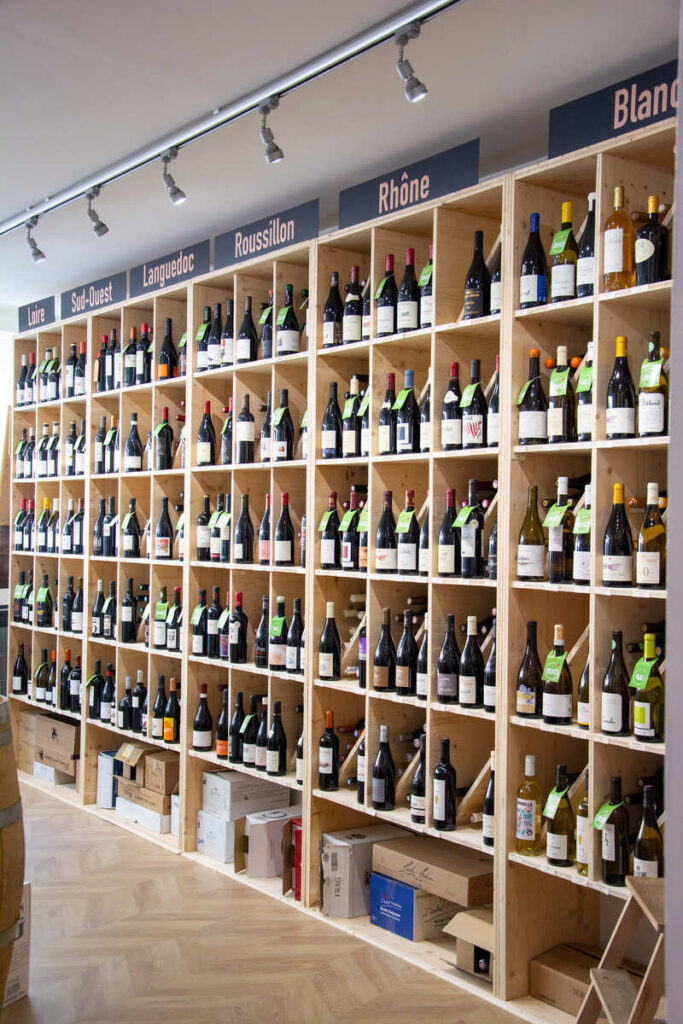 Les vins rouges de la cave à vin Chai Banban en face des halles centralles de Limoges