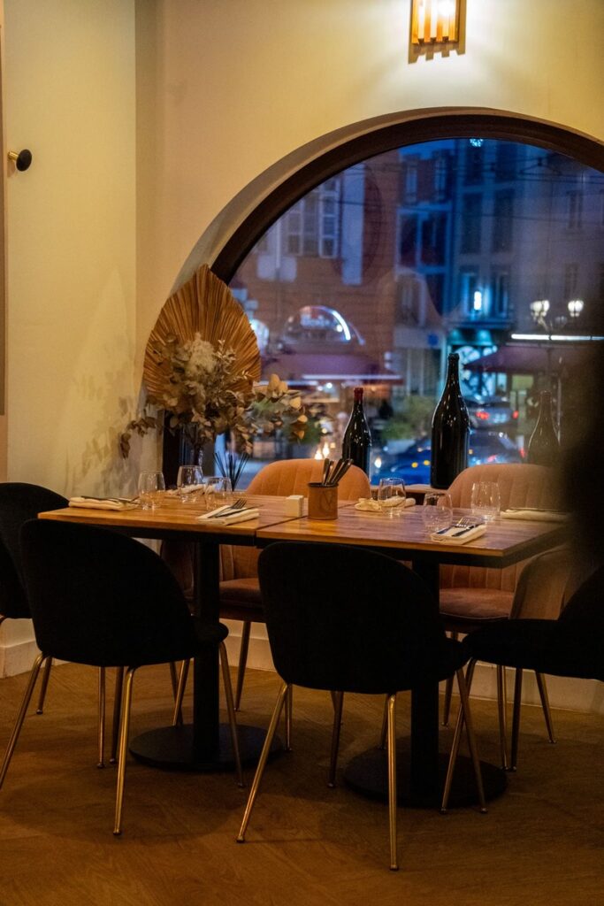 La décoration du restaurant Le VerSus à Limoges