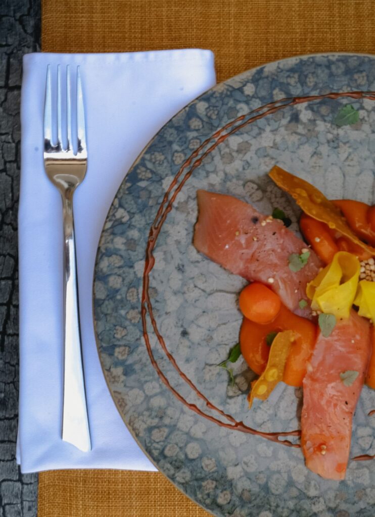 Entree saumon gravelax de La Maison d'a Cote à Besançon
