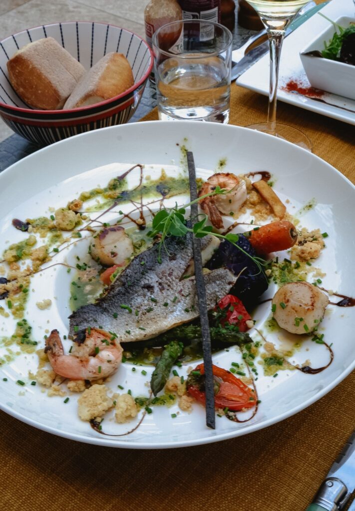 Plat de poisson de La Maison d'a Cote à Besançon