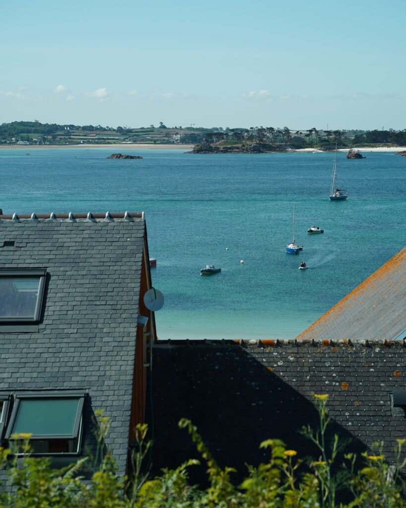 La vue du restaurant Le Resto d'en Batz à l'Île de Batz
