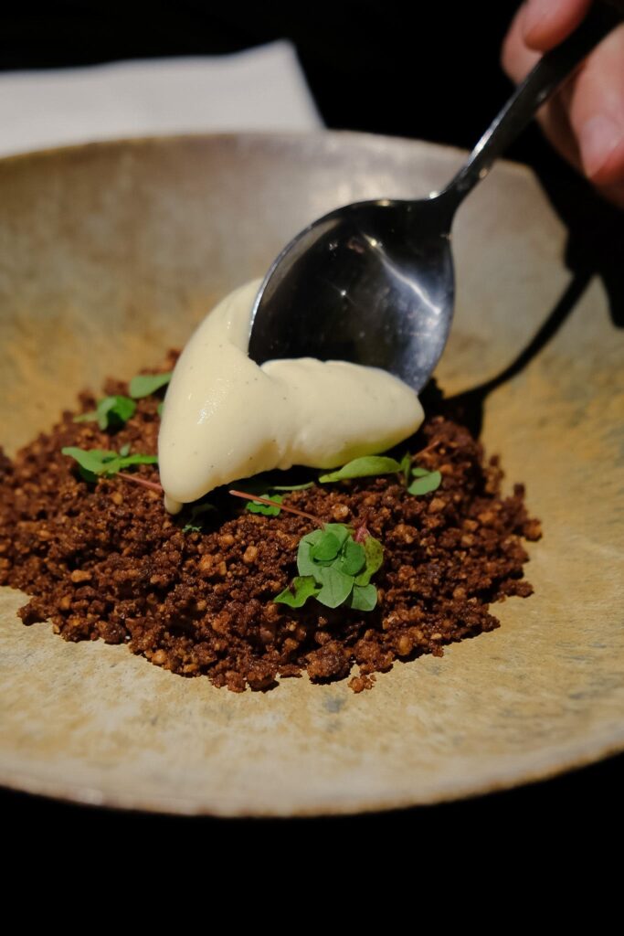 Dessert aux champignons au Saint Cerf à Besançon