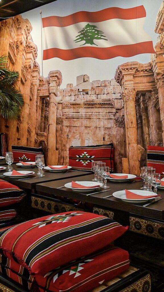 L'interieur du Libanais à Caen