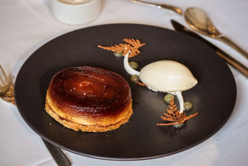 Le dessert du Pavé d'Auge à Beuvron en Auge