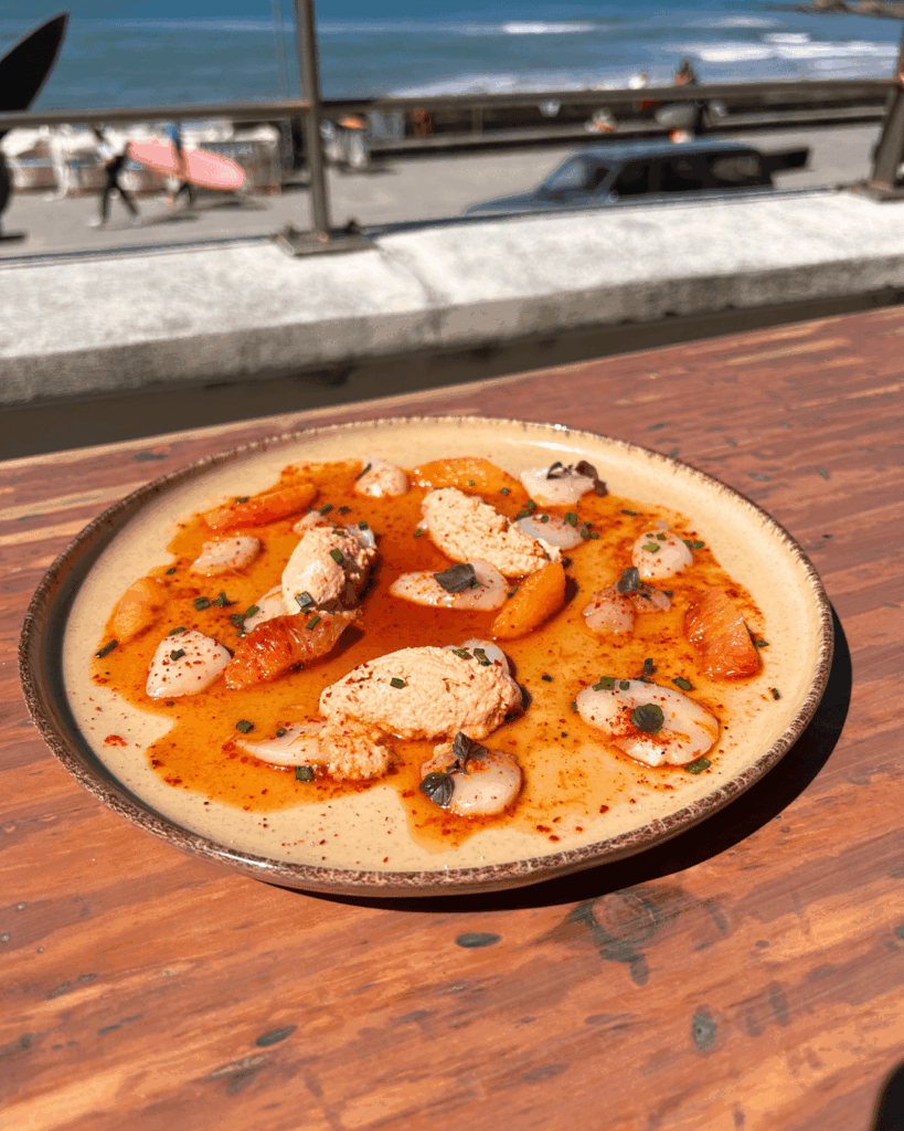 le plat au restaurant les bains à Biarritz