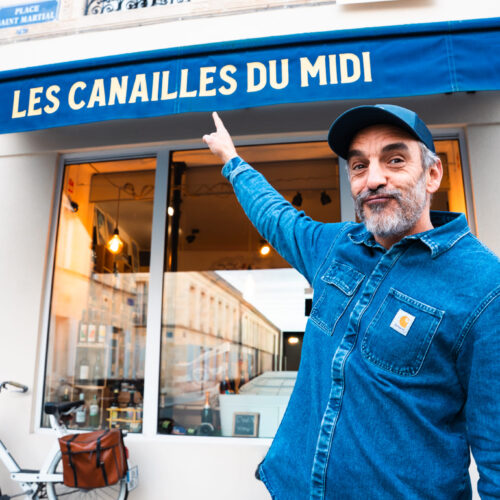 Mathieu, le gérant et l'un des créateurs des Canailles du Midi, à Bordeaux Chartrons