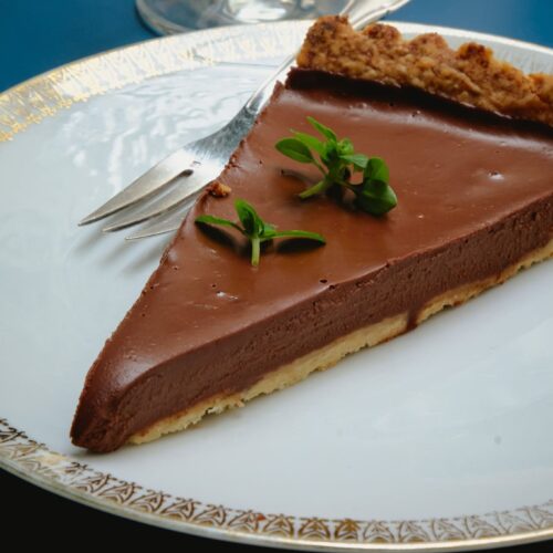 Dessert tarte au chocolat de L'Îlot à Ornans