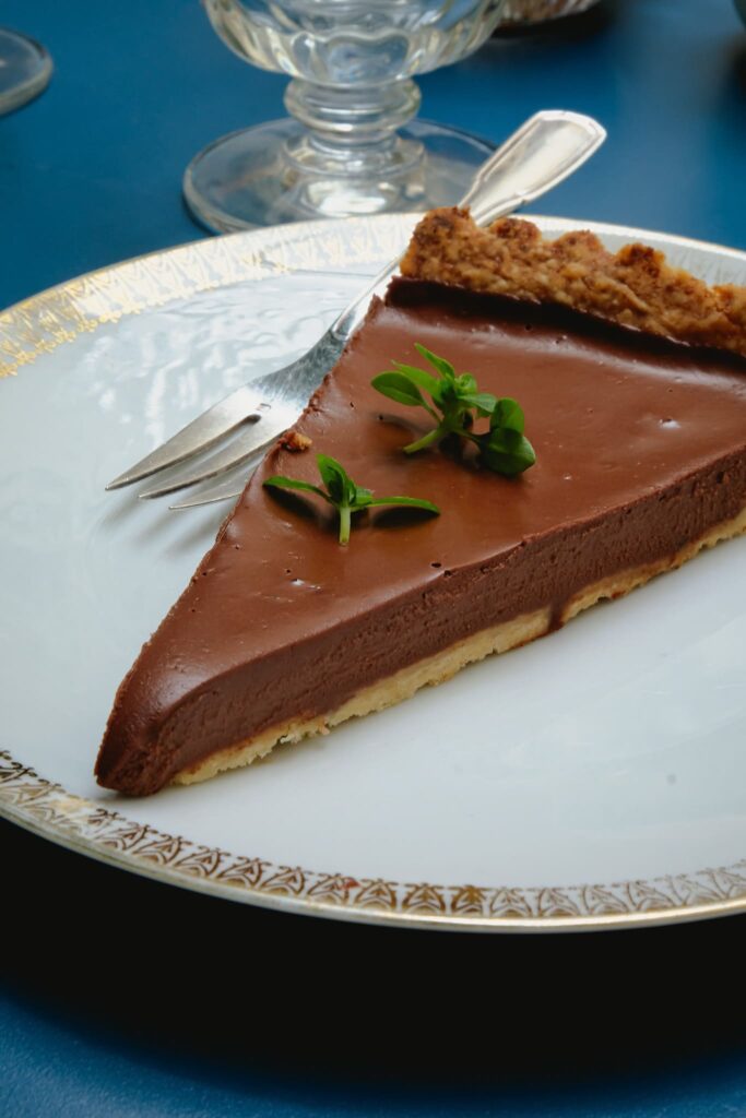Dessert tarte au chocolat de L'Îlot à Ornans