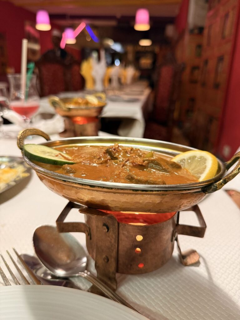 Plat du Maharaja à Dijon