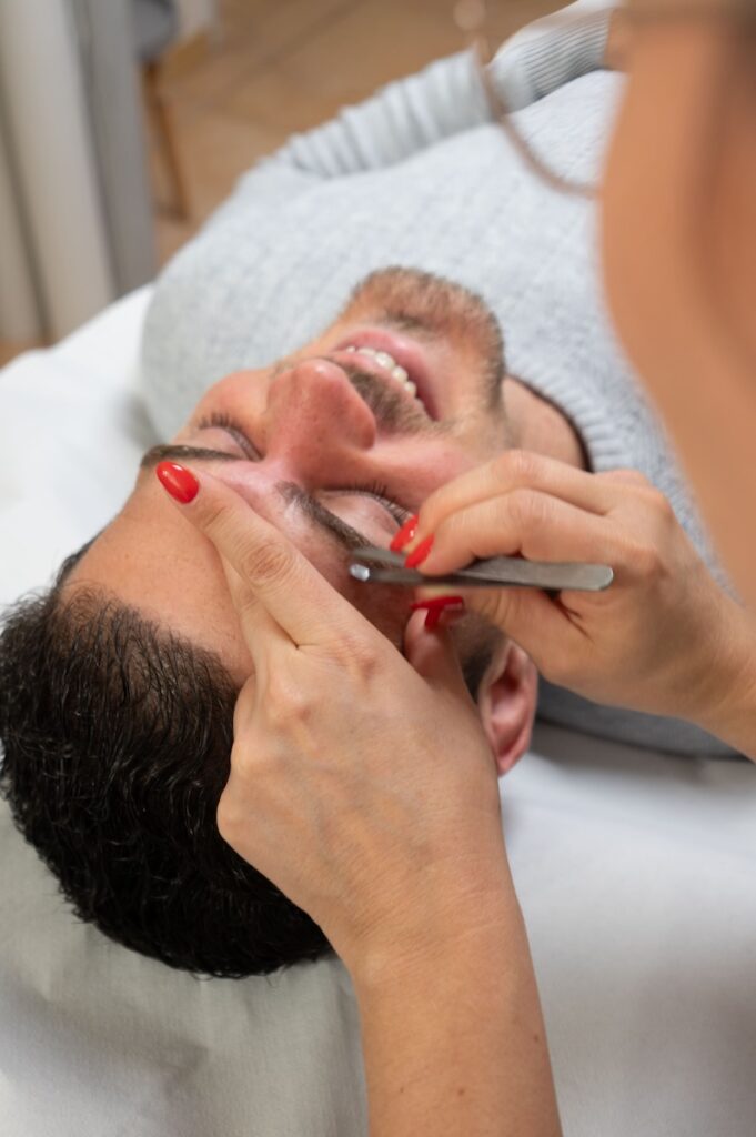 Epilation sur homme