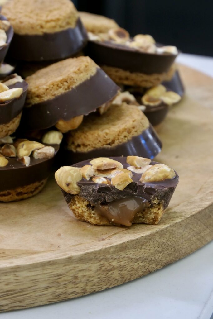 Mini sablés cœur coulant caramel de la pâtisserie Benjamin à La Teste-de-Buch
