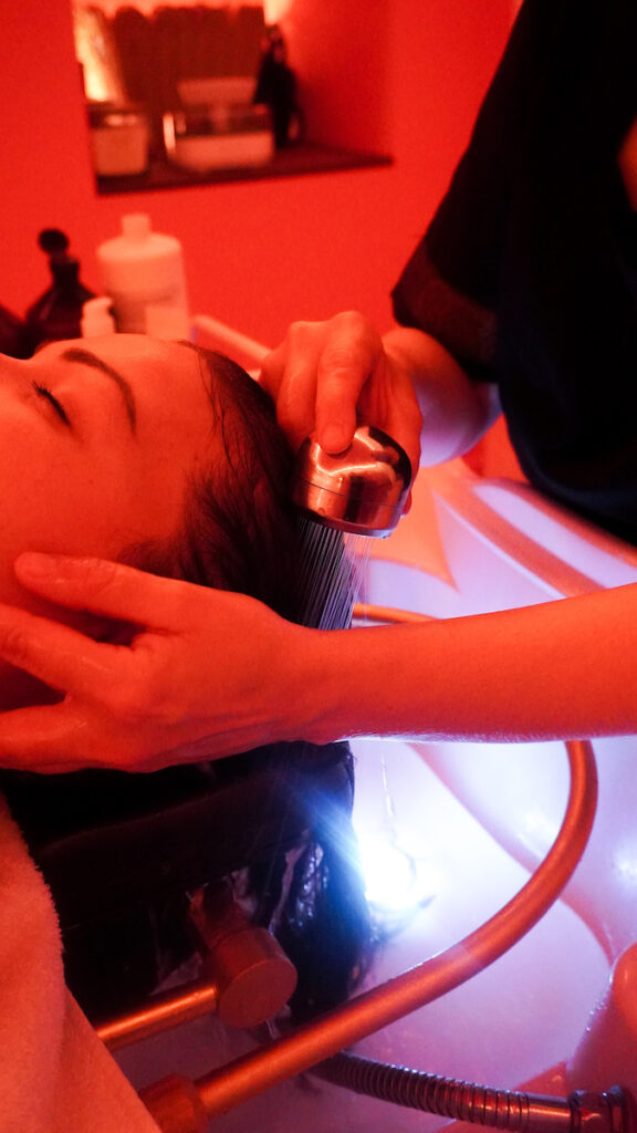 Le head spa du NS Spa à Caen