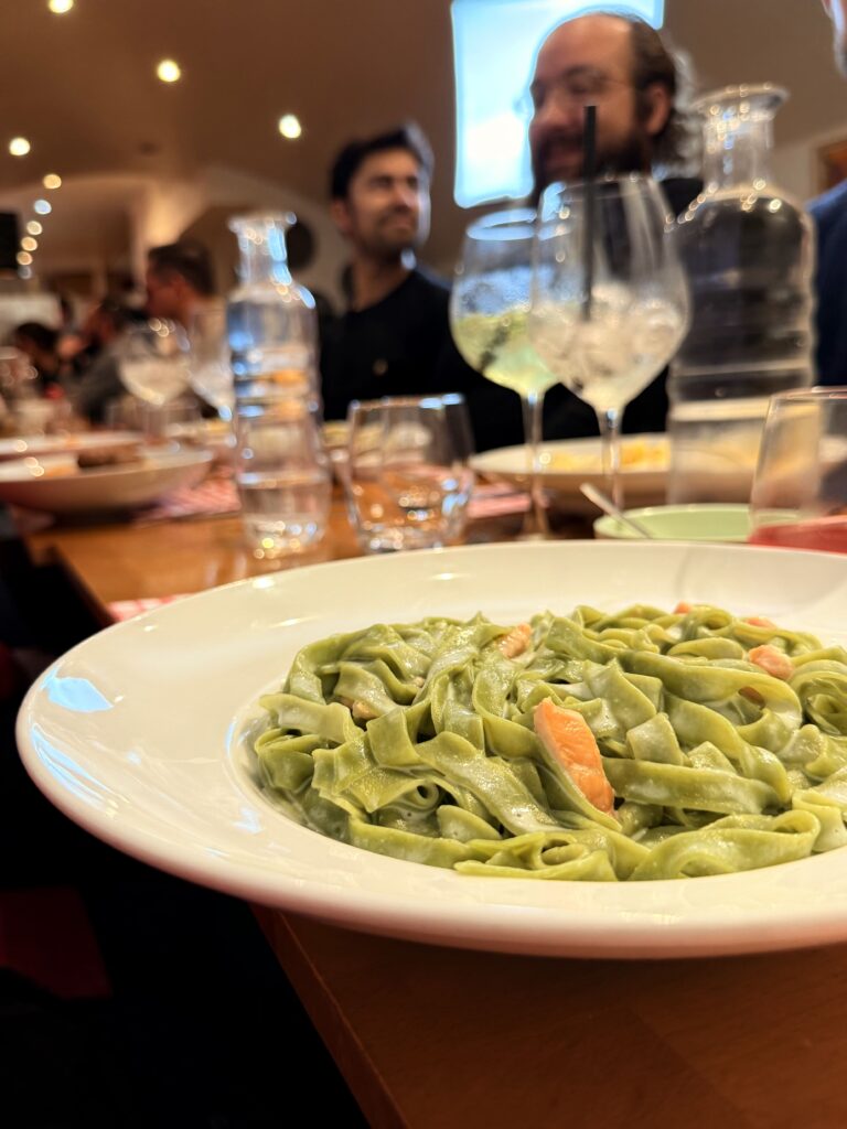 Pâtes épinard chez Piu Pasta