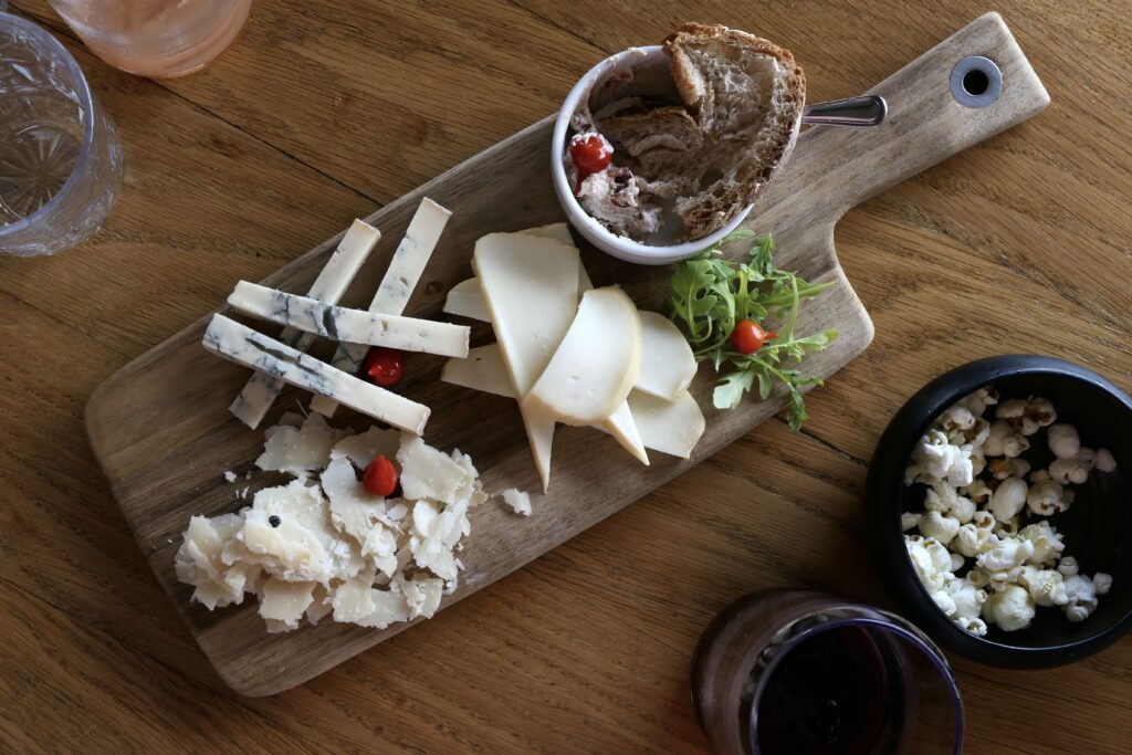 Planche de fromages italiens du restaurant italien Vitelli à Gujan-Mestras.