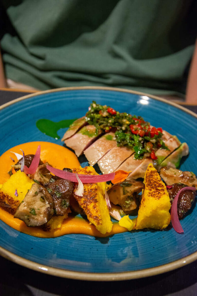 Un plat viande de la carte du restaurant La Place à Limoges