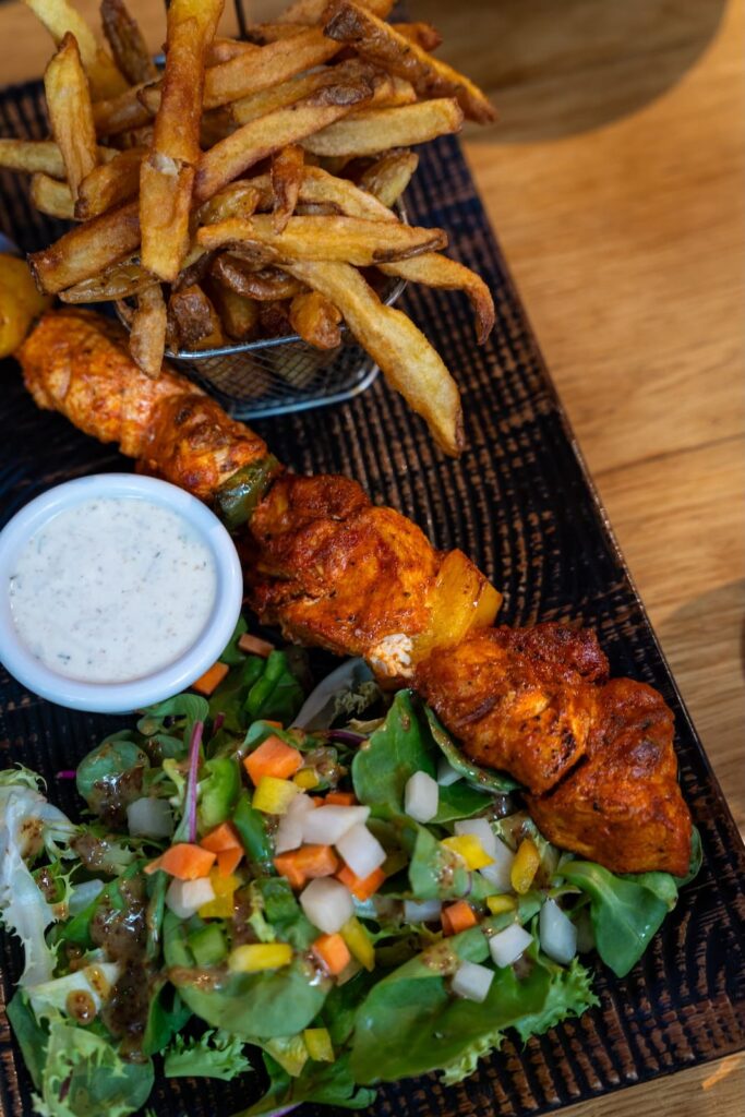 Plat gourmand proposé par le Dock à Saint-Malo.