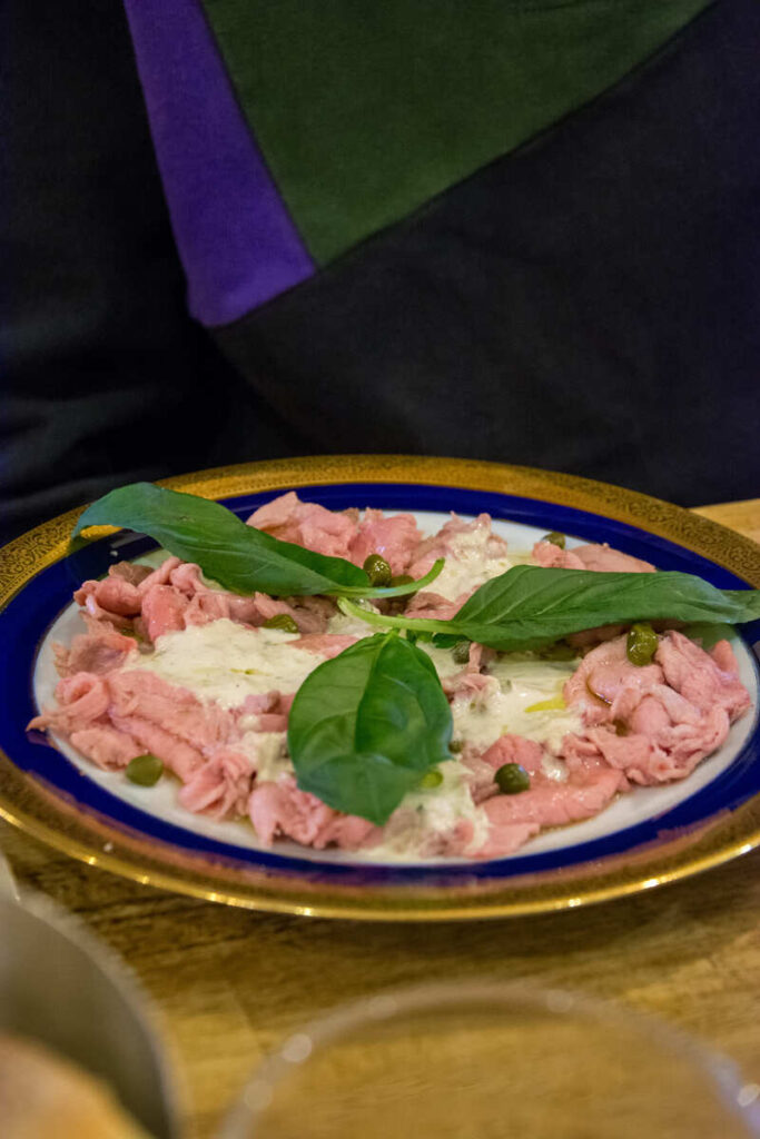 Le vittelo tonnato de la carte du restaurant Le Paris à Limoges